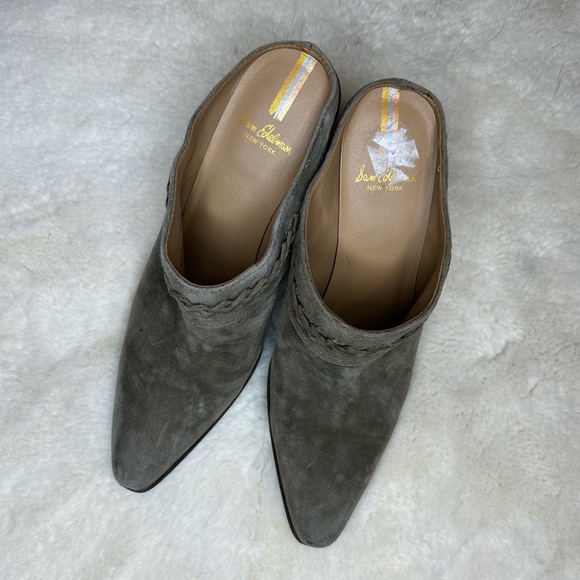 Sam Edelman Alison Leather Mule Heeled Boots 9 - Picture 2 of 10